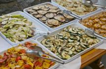 Verdure alla griglia al buffet