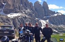 Tour in moto, in comitiva, nelle Dolomiti