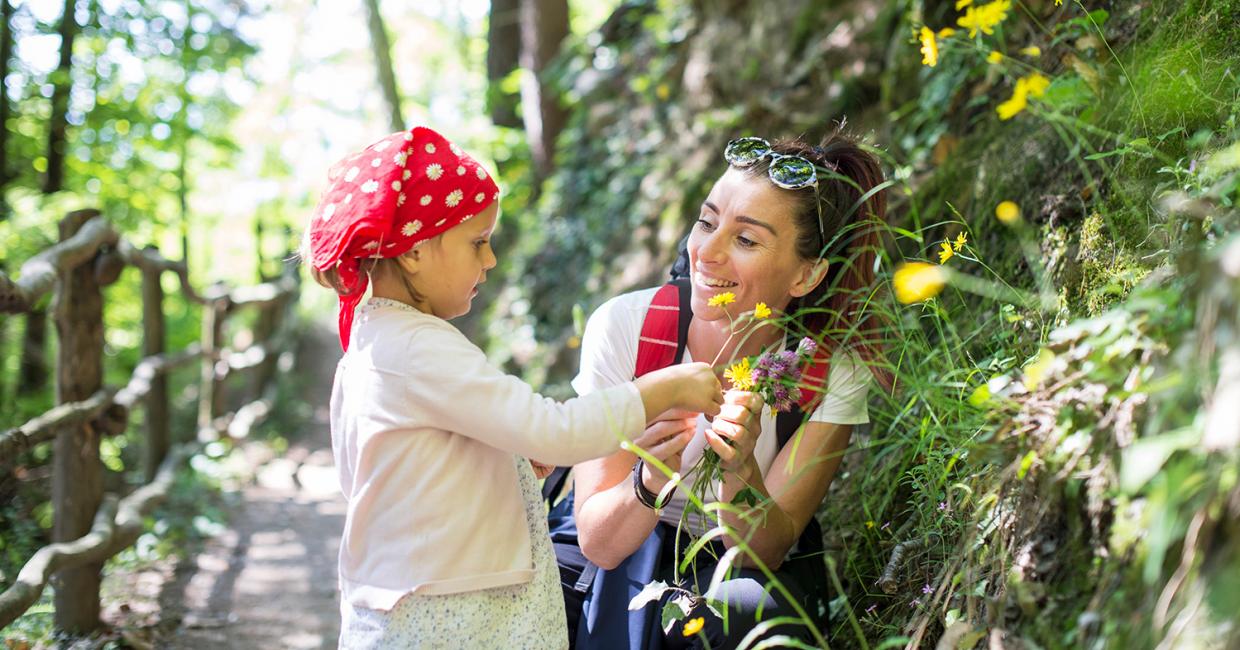 Familienwanderung entlang der Waalwege